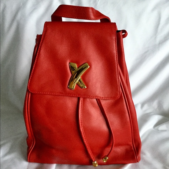 Paloma Picasso Red Leather Bag - Picture 1 of 13